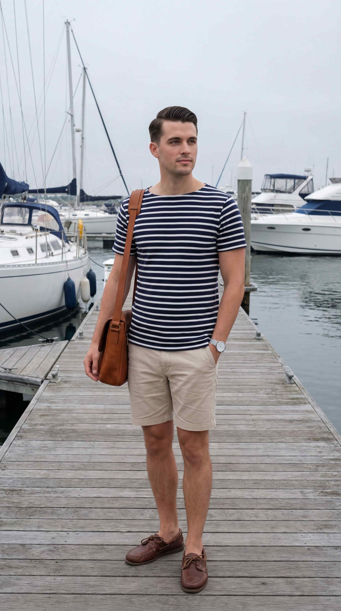 11 Beach Outfit Men To Elevate Your Style Striped Breton Top Style