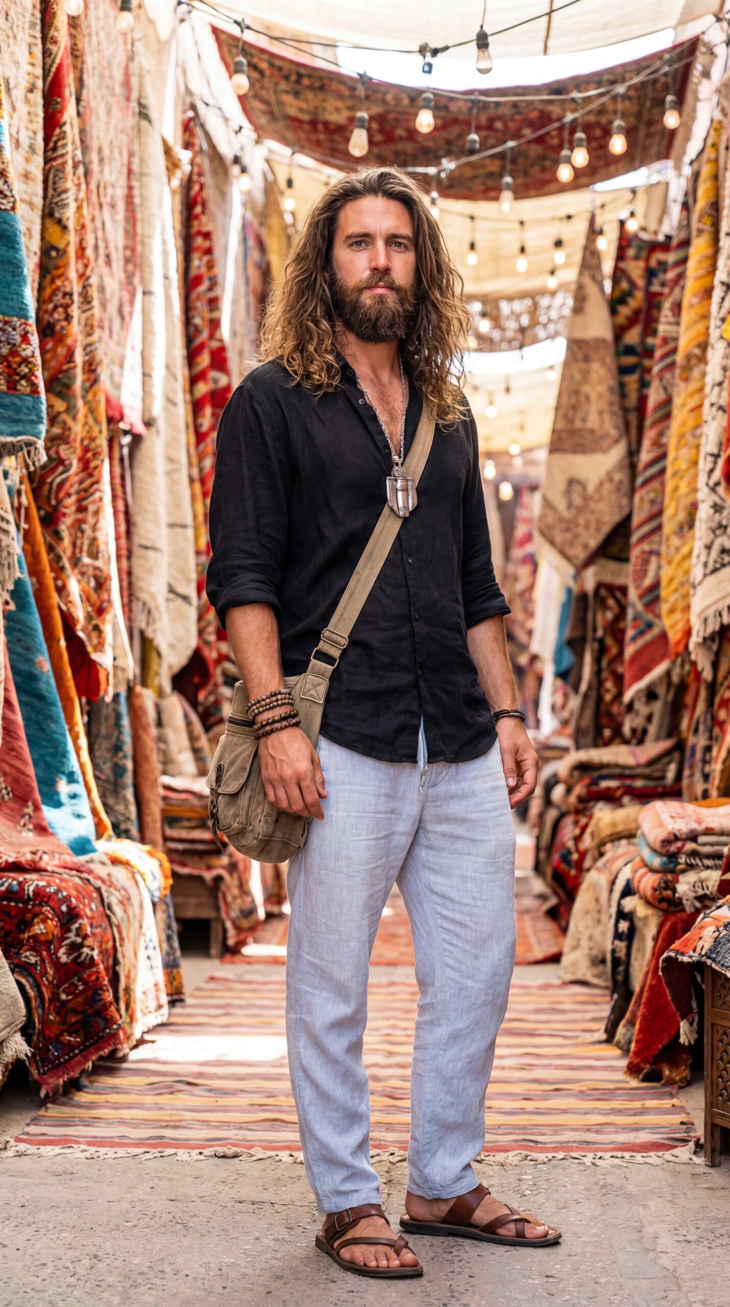 11 Black Shirt Outfit Men That Never Go Out Of Style Bohemian Black Shirt Vibe