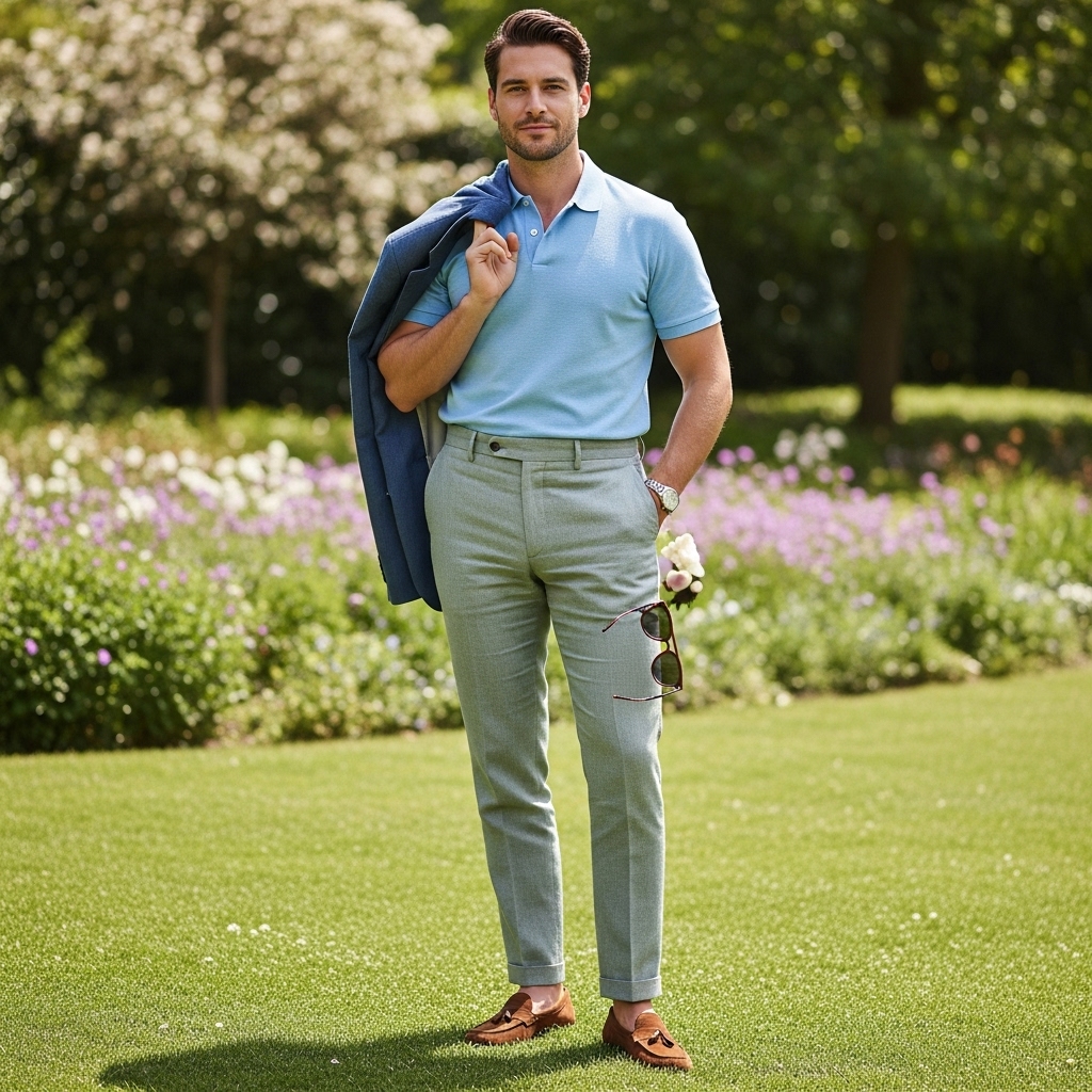 Polo Shirt Outfit Men Featured 1