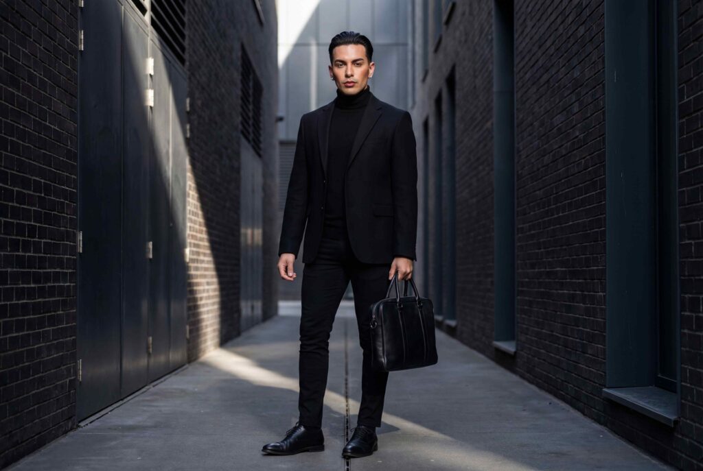 All Black Outfit Men Featured 1024x687