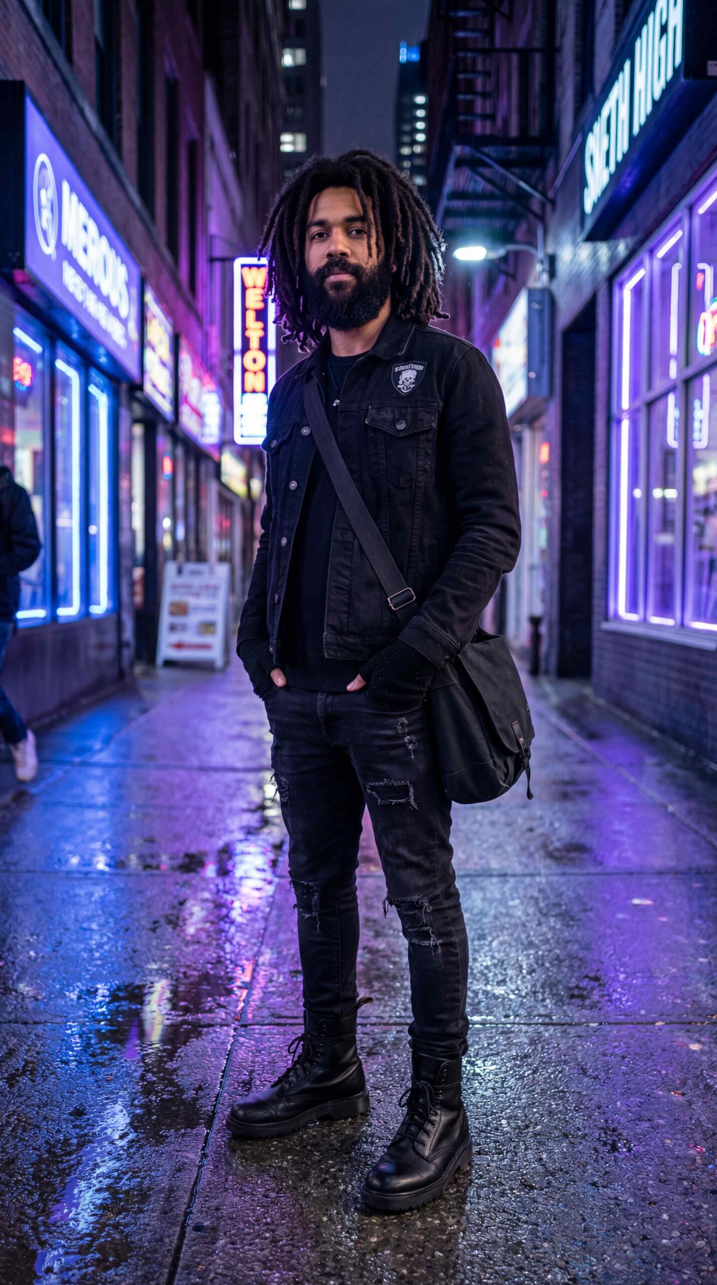 Urban All Black Outfit Men