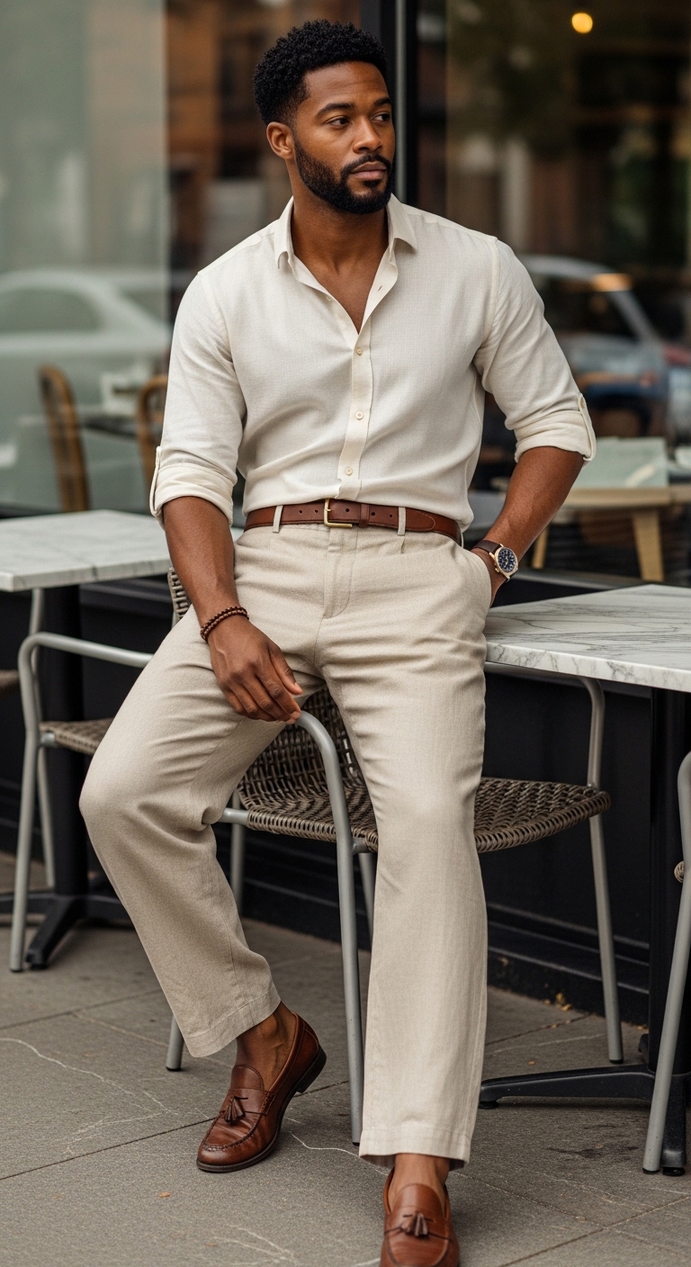 11 Beige Pants Outfit Men That Look Stunning Smart Casual Beige