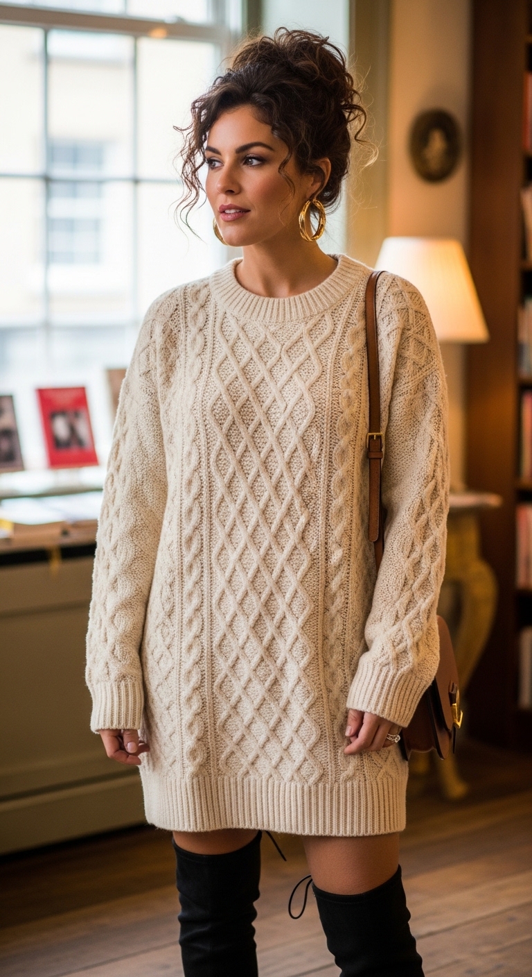 Cozy Sweater Dress Day