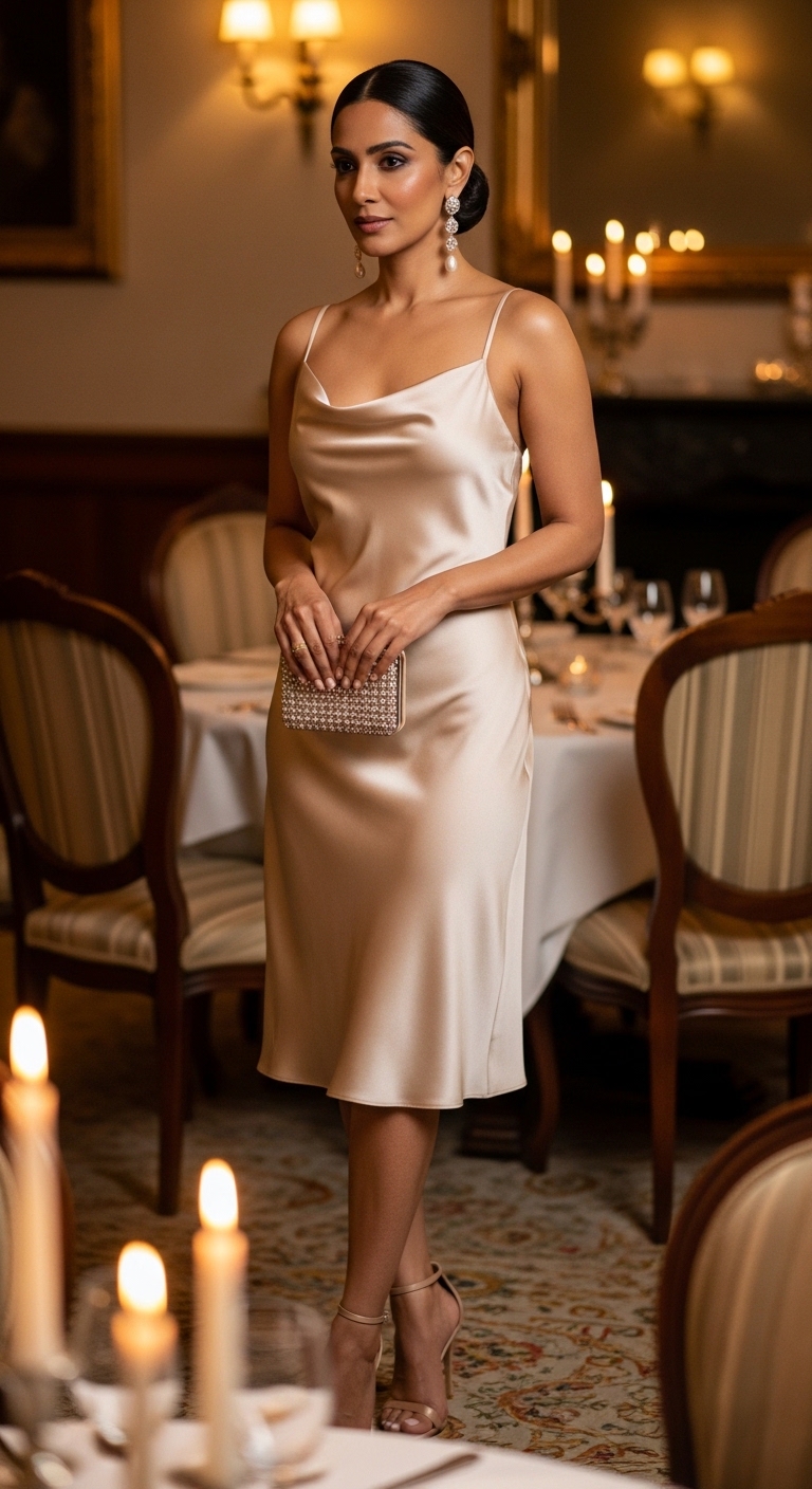 Silk Slip Dress Evening