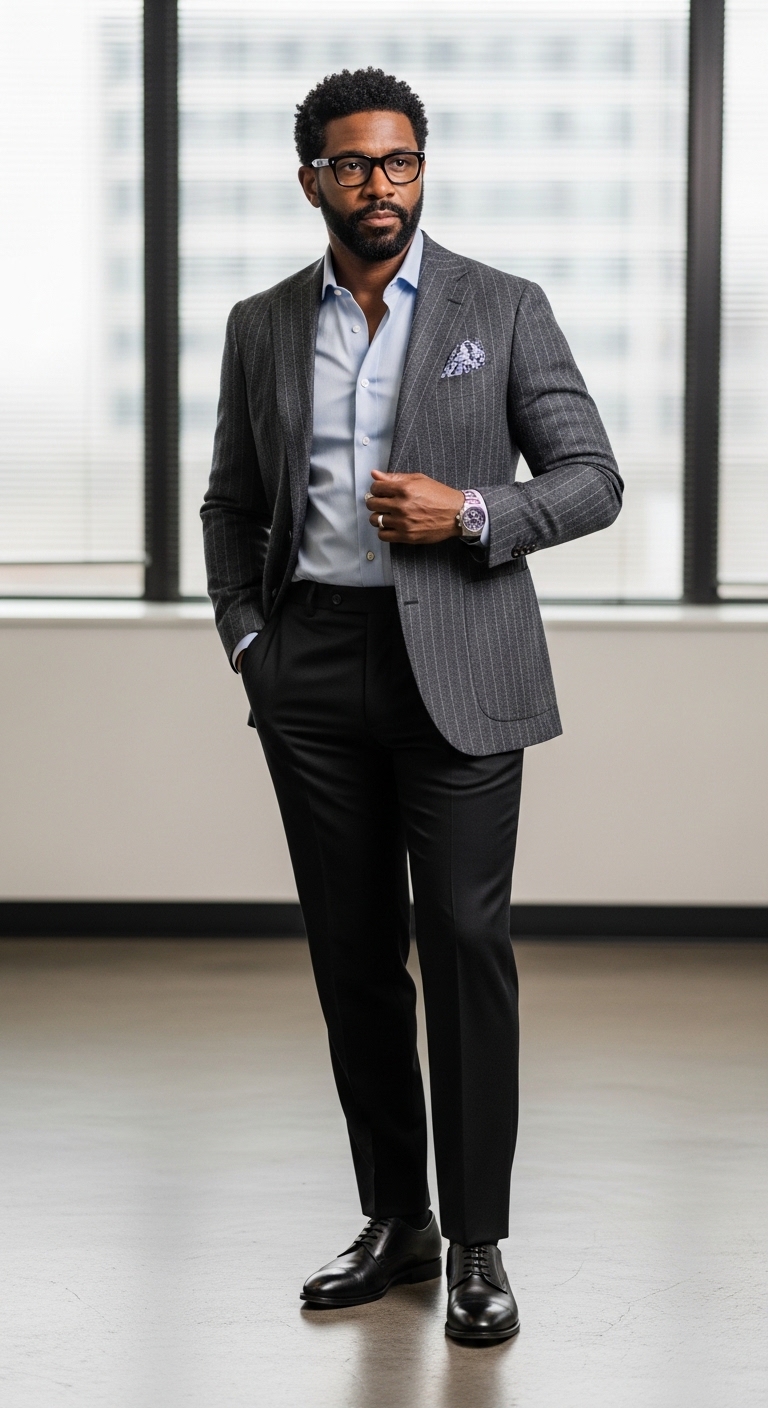 11 Black Pants Outfit For Men Only To Elevate Your Style Classic Black Pants Office Look