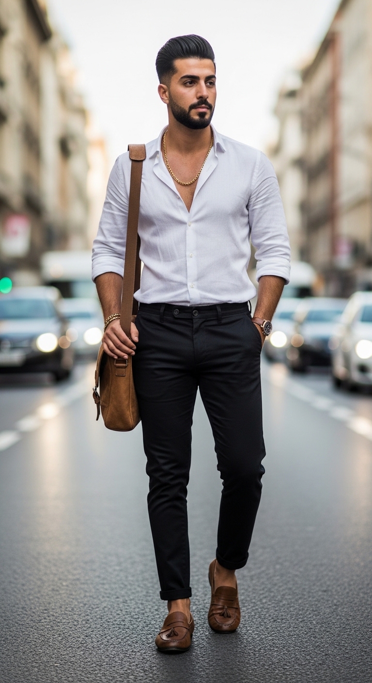 11 Black Pants Outfit For Men Only To Elevate Your Style Smart Casual Black Pants Combo
