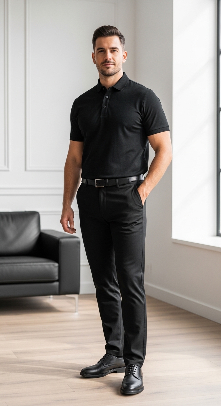 11 Black Polo Outfit For Men Only You Need To Try Athleisure Polo Moment