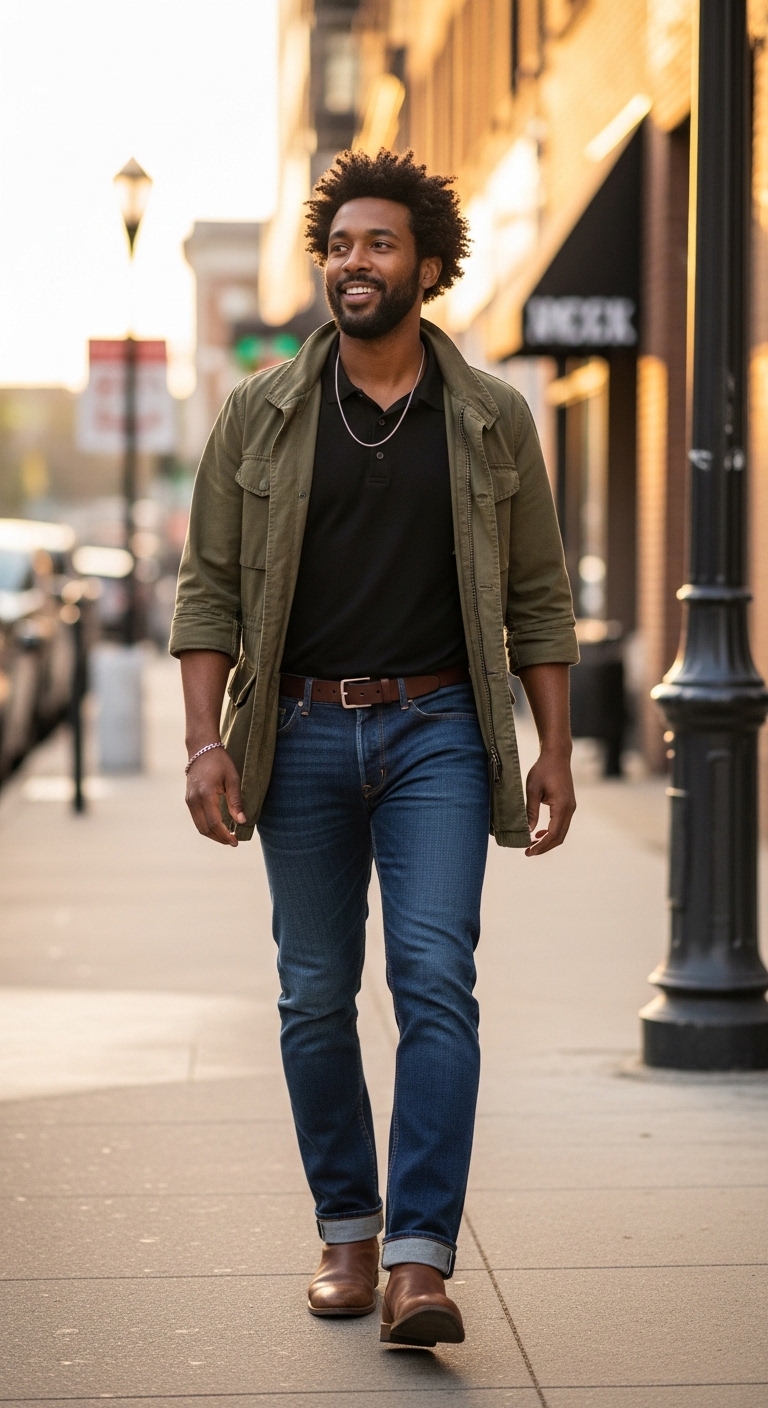 11 Black Polo Outfit For Men Only You Need To Try Layered Polo Comfort