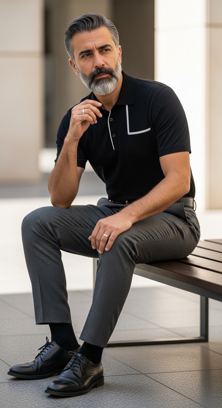 11 Black Polo Outfit For Men Only You Need To Try Minimalist Polo Elegance