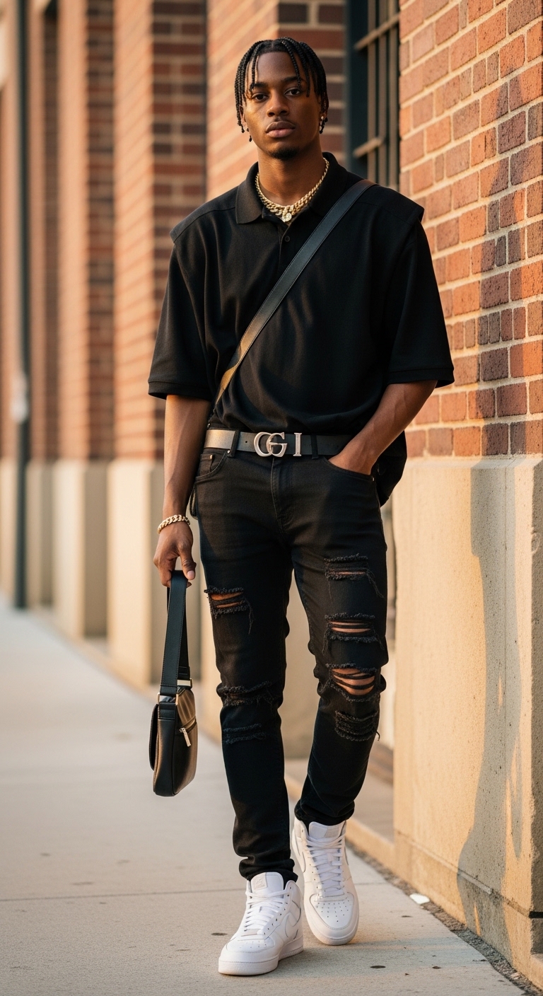11 Black Polo Outfit For Men Only You Need To Try Street Style Polo Combo