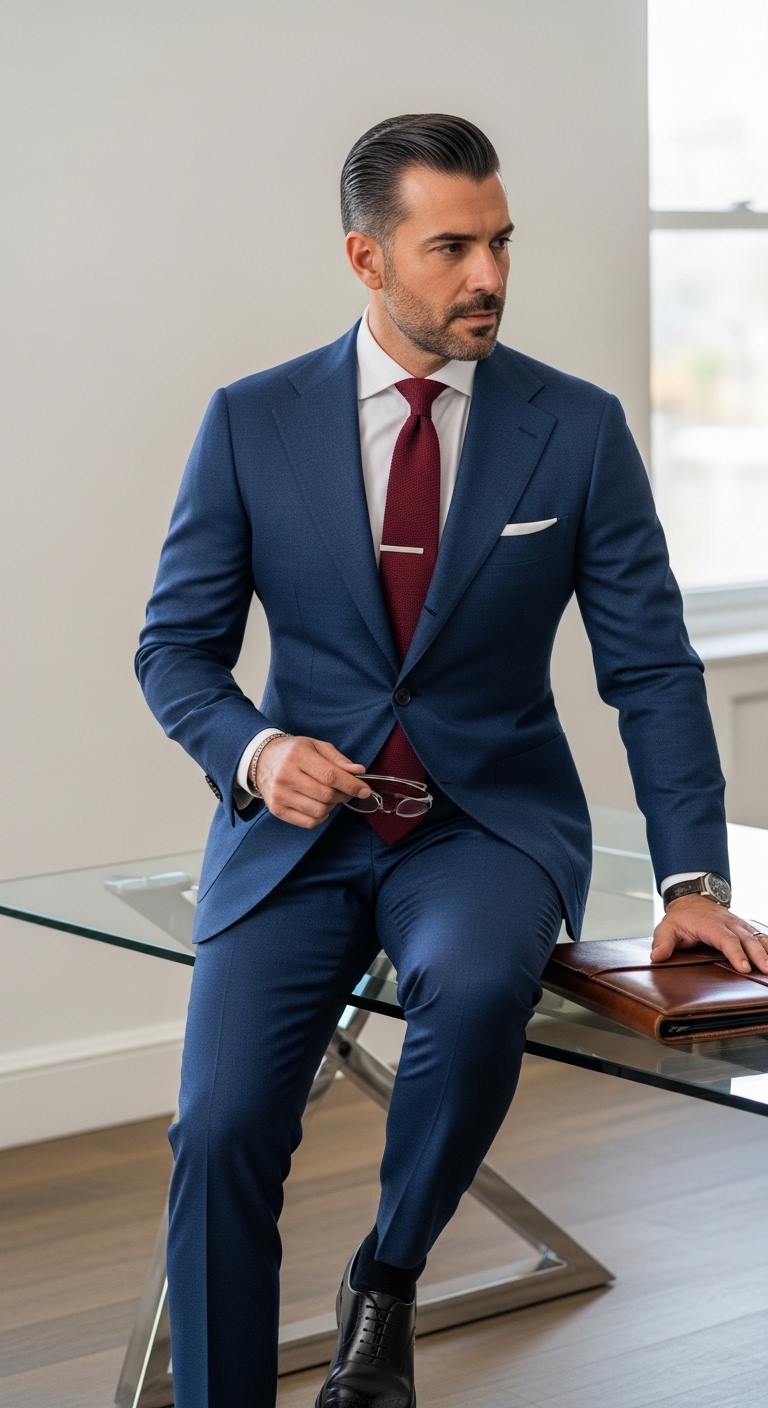 11 Blue Blazer For Outfit Men Only To Elevate Your Style Classic Office Power Suit
