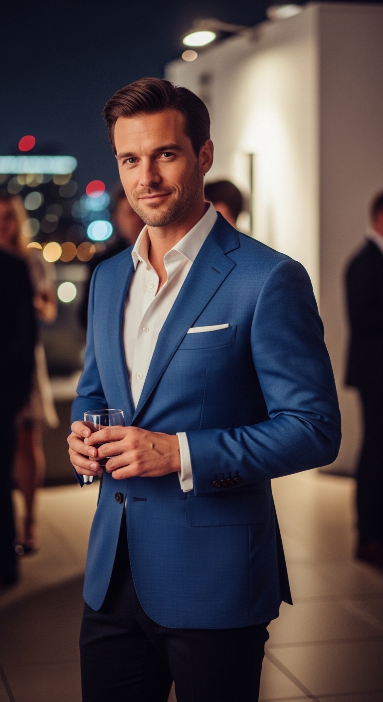 11 Blue Blazer For Outfit Men Only To Elevate Your Style Evening Cocktail Event