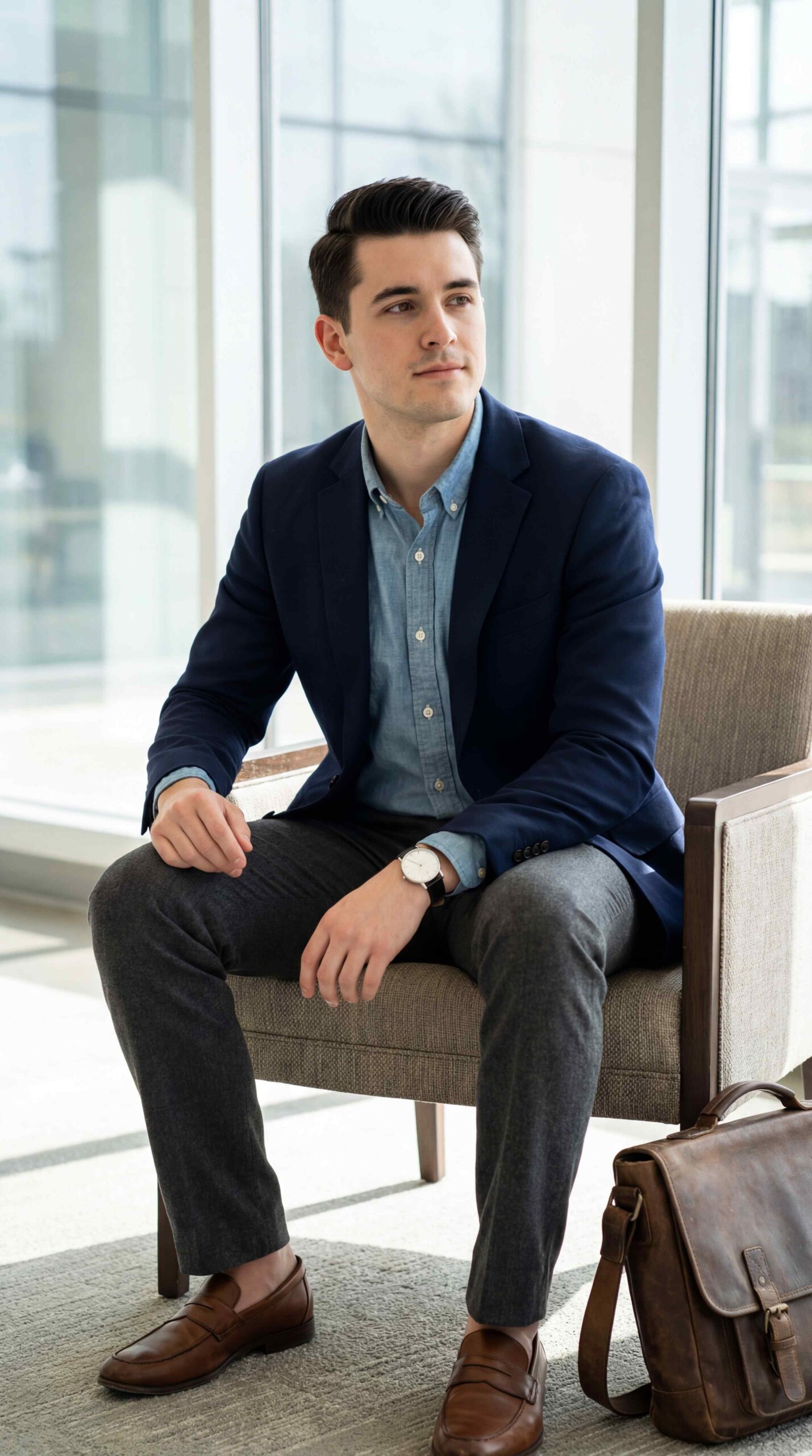 11 Blue Shirt Outfit Men That Are Trending Now Blue Chambray Shirt Work