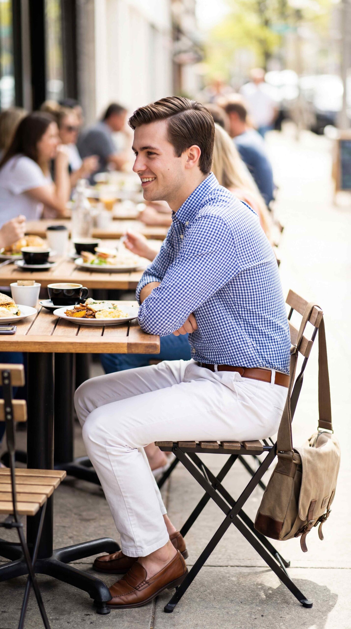 11 Blue Shirt Outfit Men That Are Trending Now Blue Check Shirt Brunch