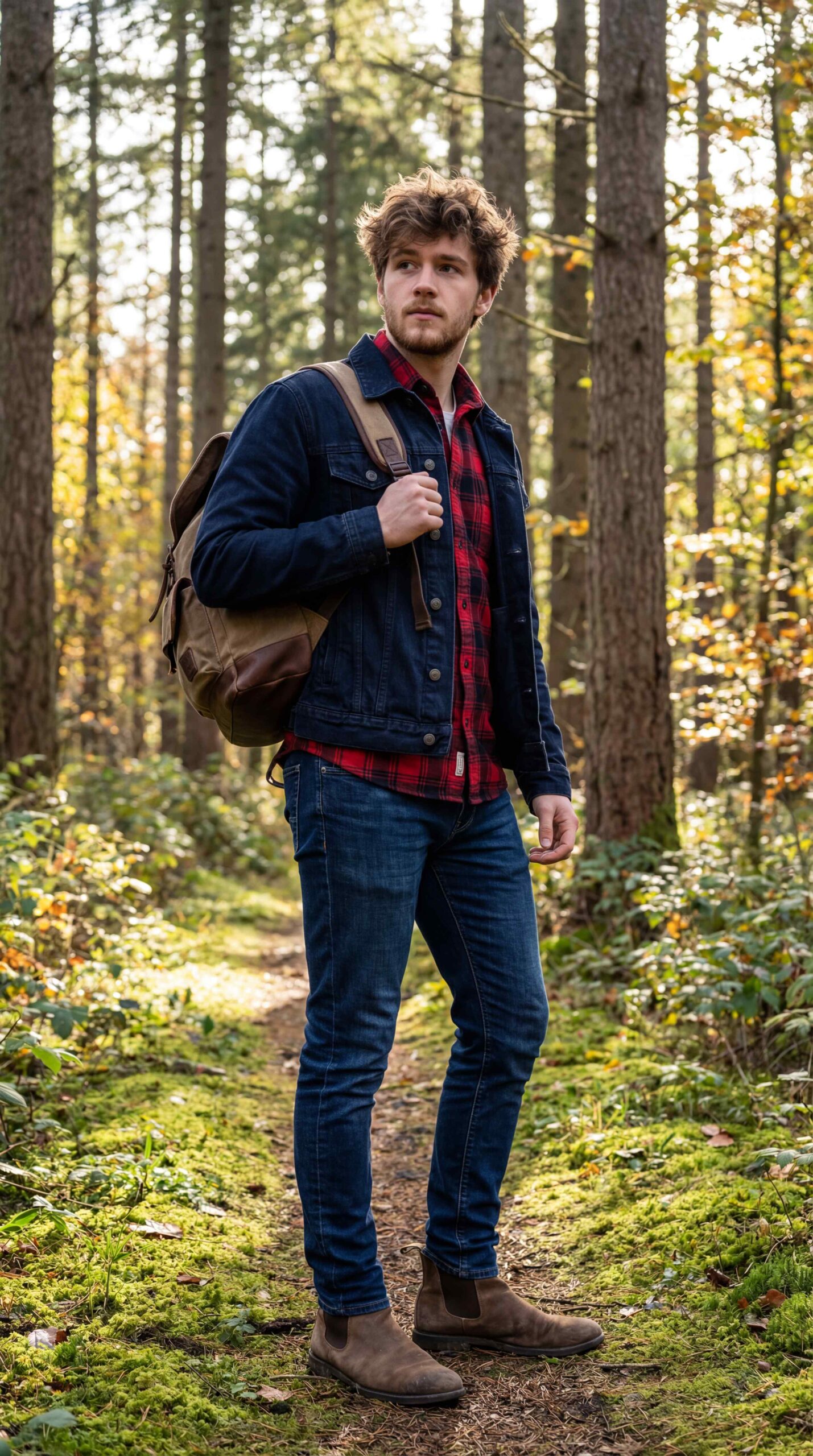 Chelsea Boots with Plaid Shirt
