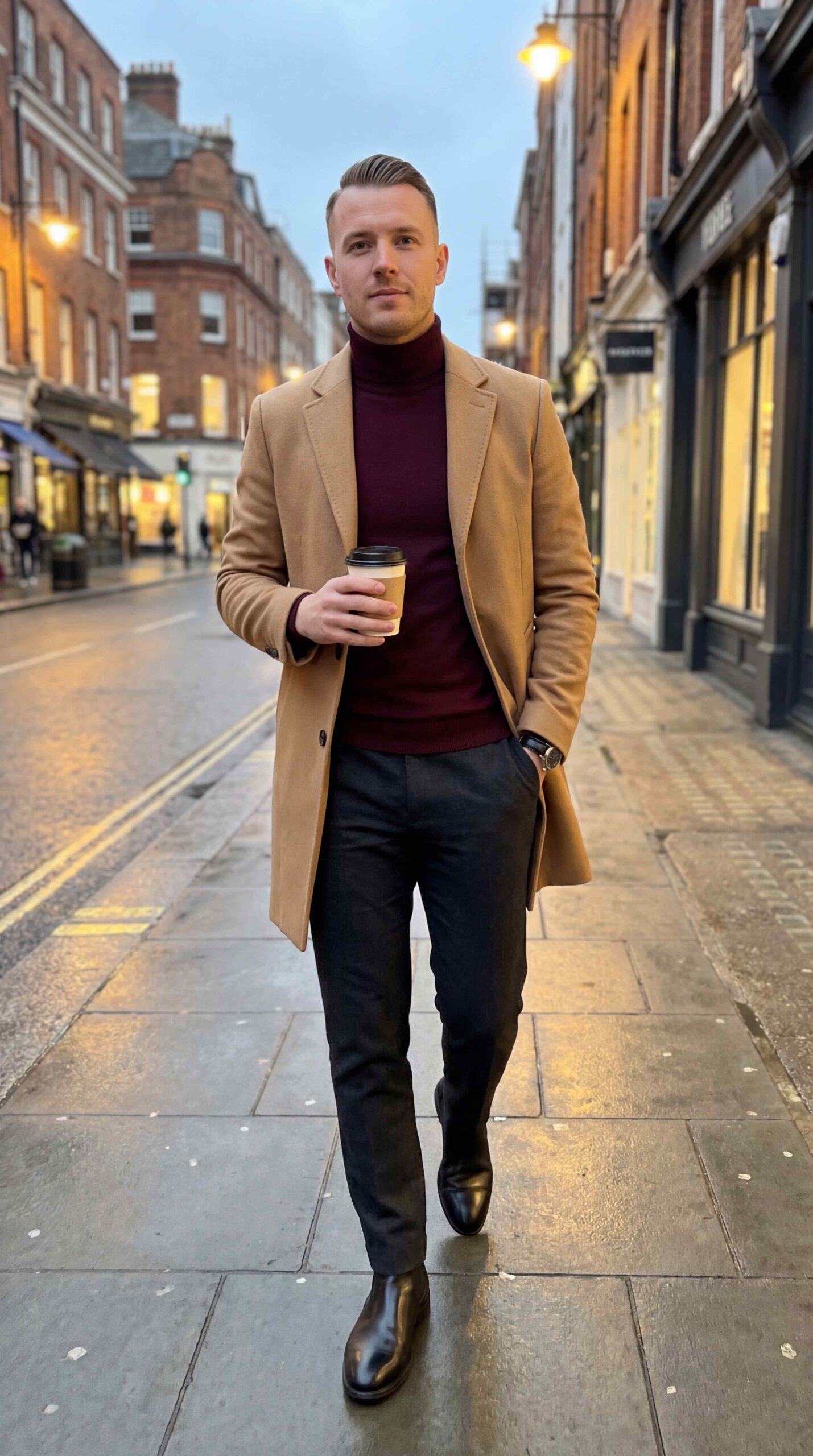 Chelsea Boots with Turtleneck