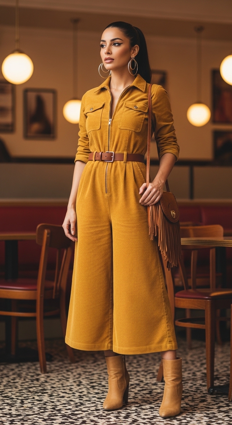 Vintage Cord Jumpsuit