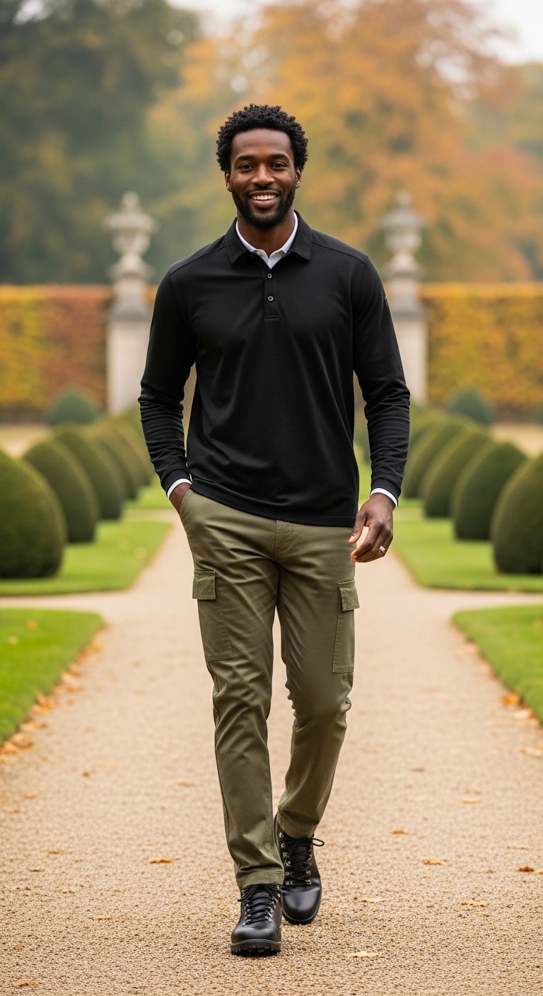 11 Golf Outfit For Men Only That Look Stunning Golf Polo with Utility Pants