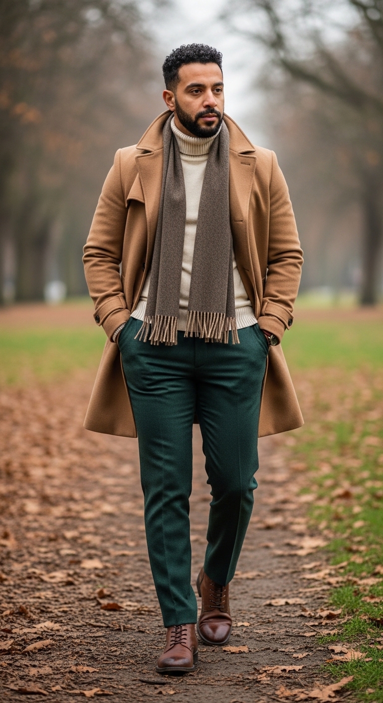 11 Green Pants Outfit Men Will Make You Beautiful Layered Fall Look