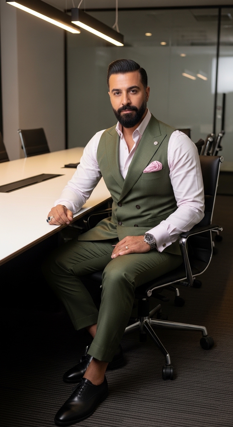 11 Green Pants Outfit Men Will Make You Beautiful Smart Olive Suit Style