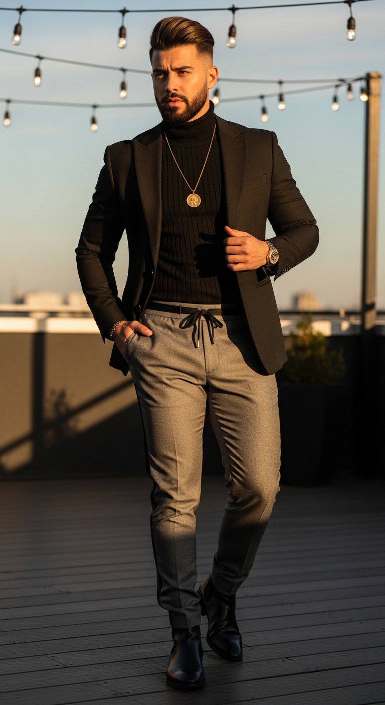 5 Grey Sweatpants Outfit For Men Only That Look Stunning Evening Grey Sweatpants Outfit