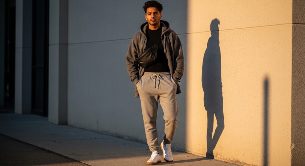 Grey Sweatpants Outfit For Men Only Featured 1024x559