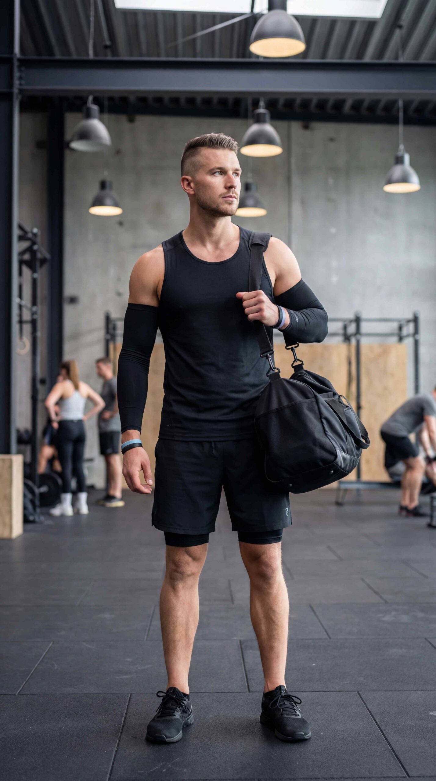 Classic Black Gym Outfit Men