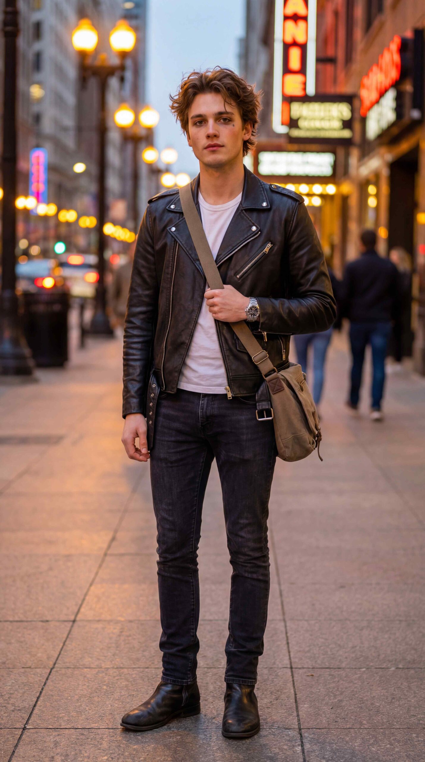 11 Leather Jacket Outfit Men You Will Love Classic Black Leather Biker