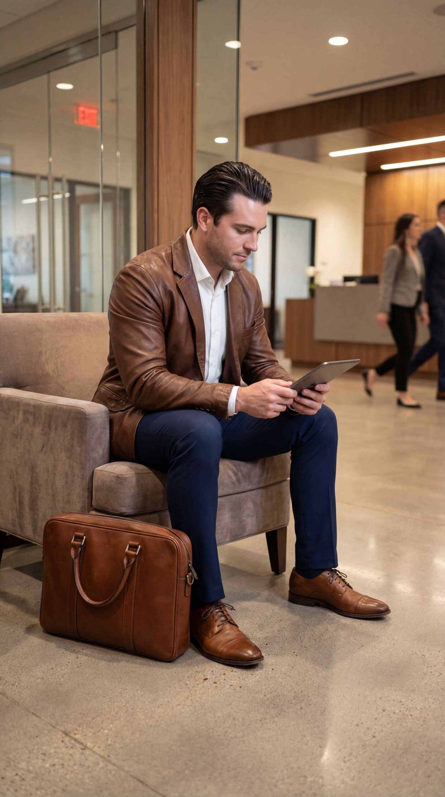 11 Leather Jacket Outfit Men You Will Love Smart Leather Office Look