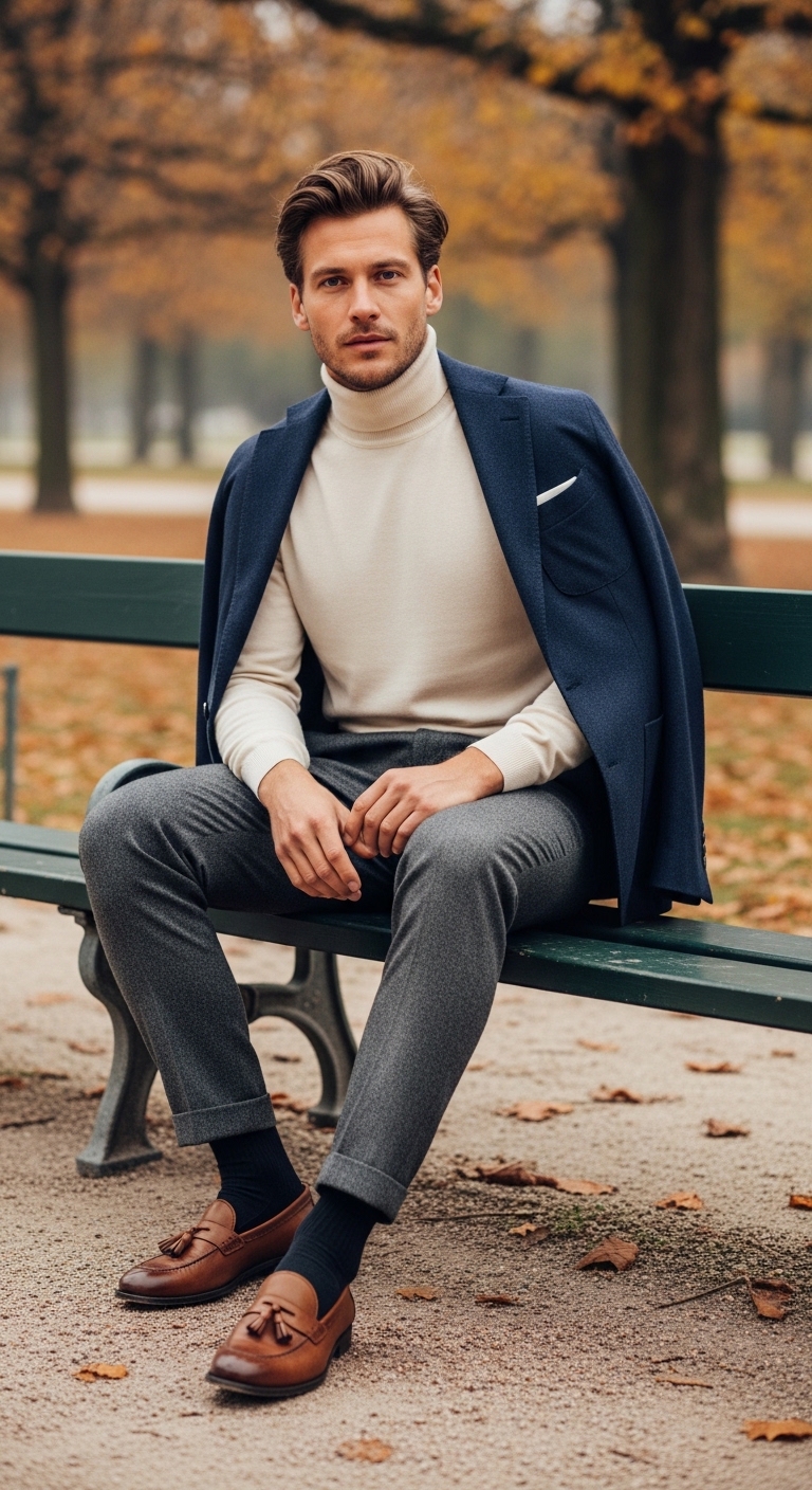 11 Office Outfit For Men Only That Look Stunning Charcoal Chinos Combo