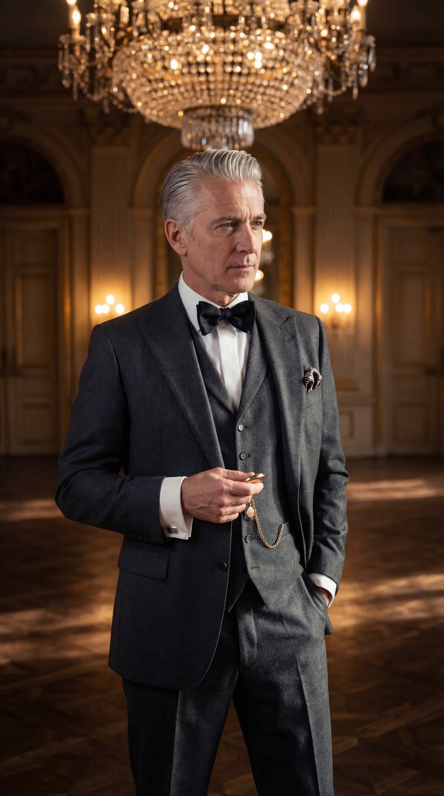 11 Old Money Men Outfit To Wear In 2026 Charcoal Wool Three-Piece Suit