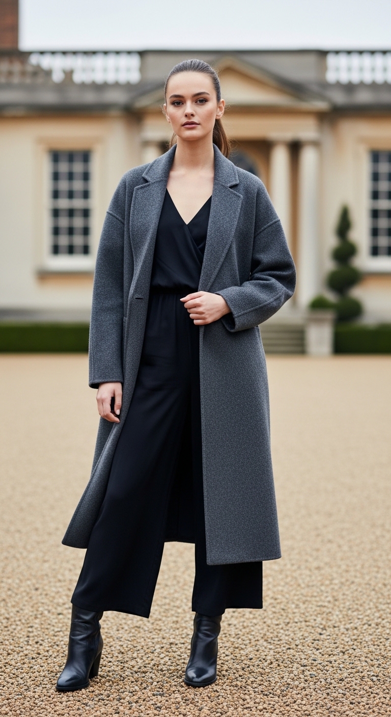 11 Old Money Outfit Women To Elevate Your Style Cashmere Coat & Jumpsuit