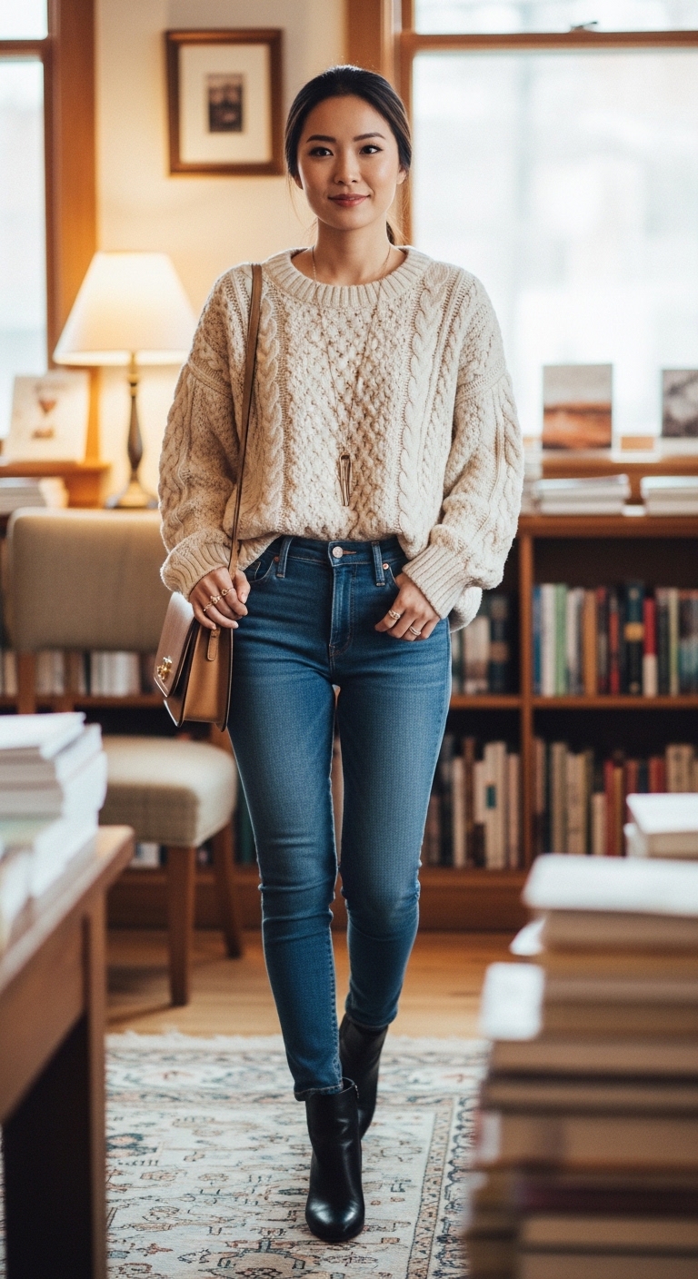 11 Outfit Ideas For Women That Look Stunning Cozy Knit Sweater Outfit