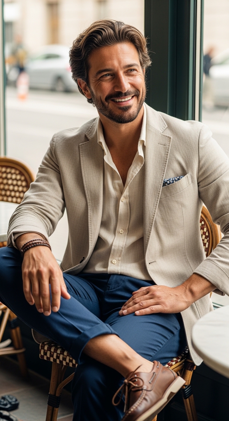 11 Party Outfit For Men Only You Need To Try Casual Linen Party Look