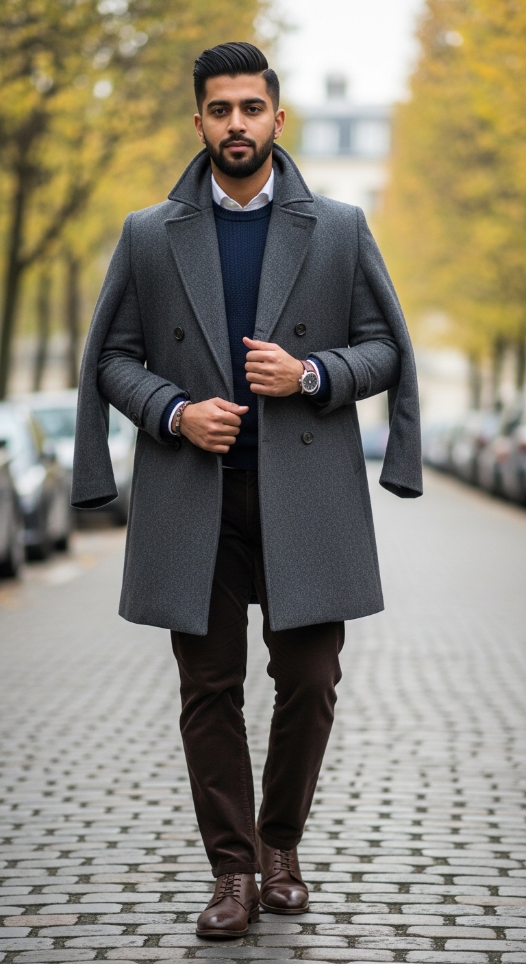 11 Party Outfit For Men Only You Need To Try Layered Textured Ensemble