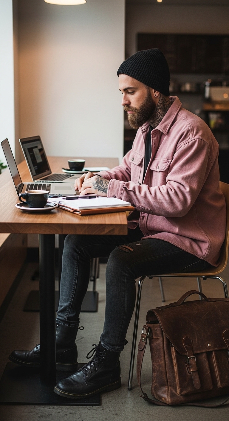11 Pink Shirt Outfit Men That Are Trending Now Creative Workspace Style