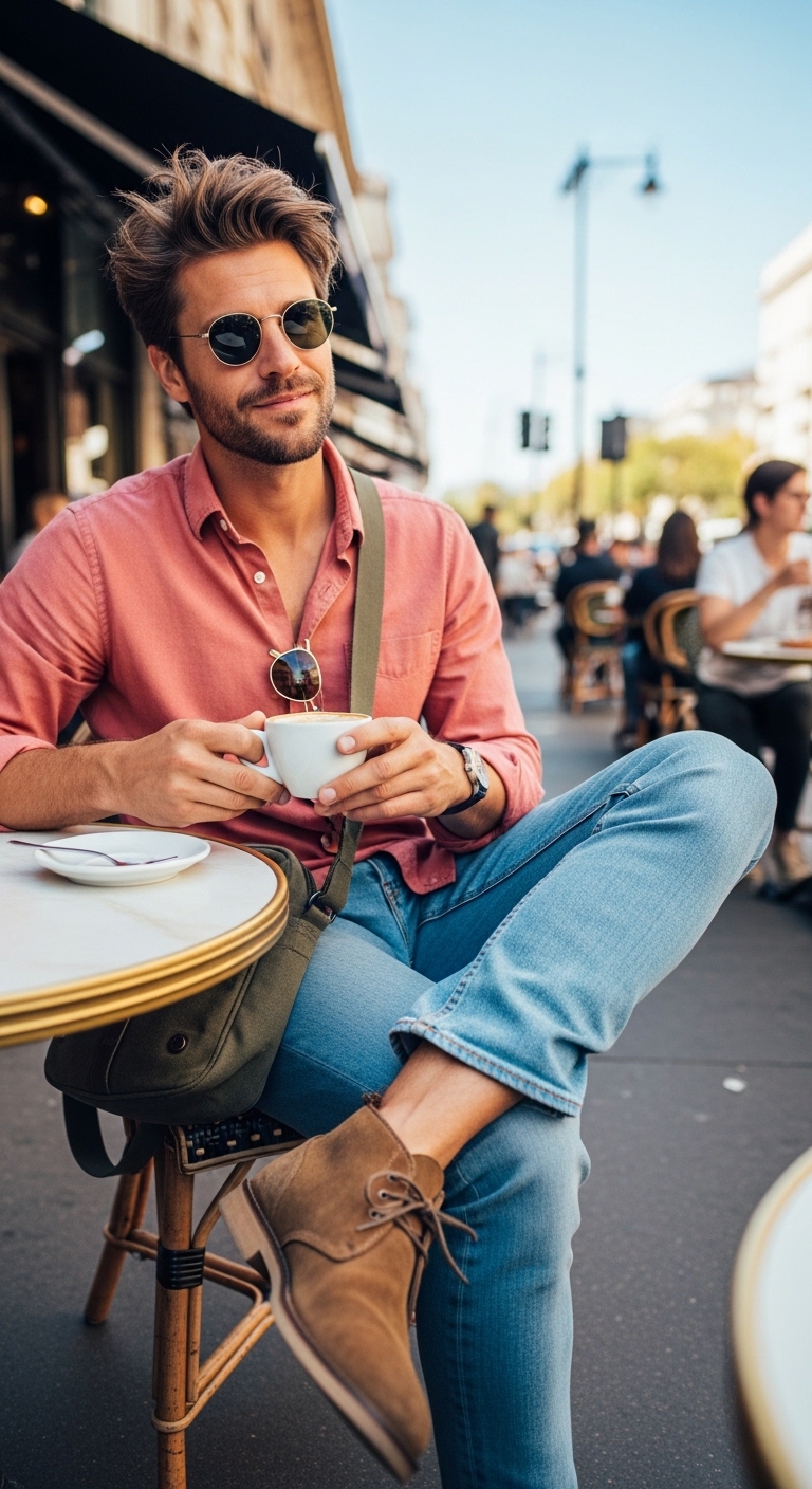 11 Pink Shirt Outfit Men That Are Trending Now Weekend Brunch Ready