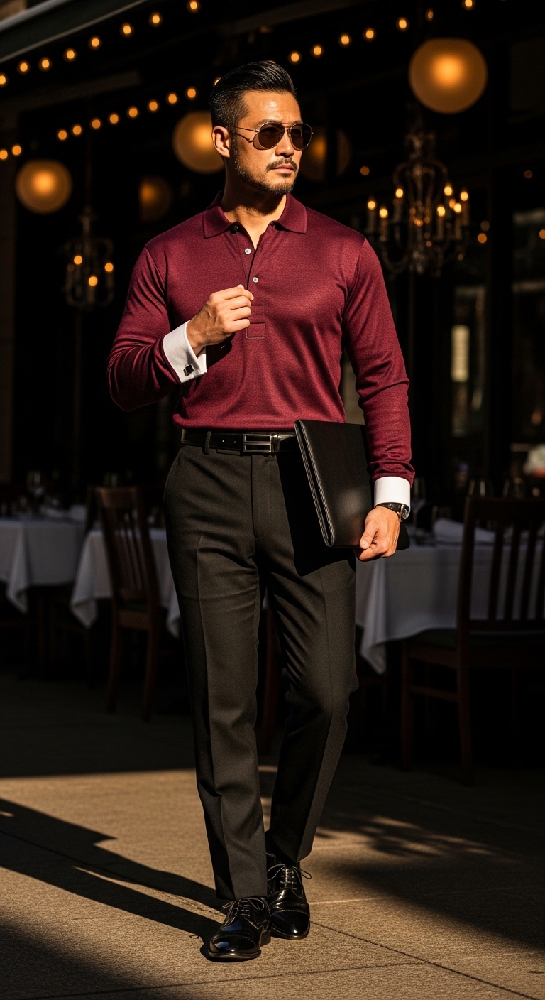 Elegant Evening Polo Outfit