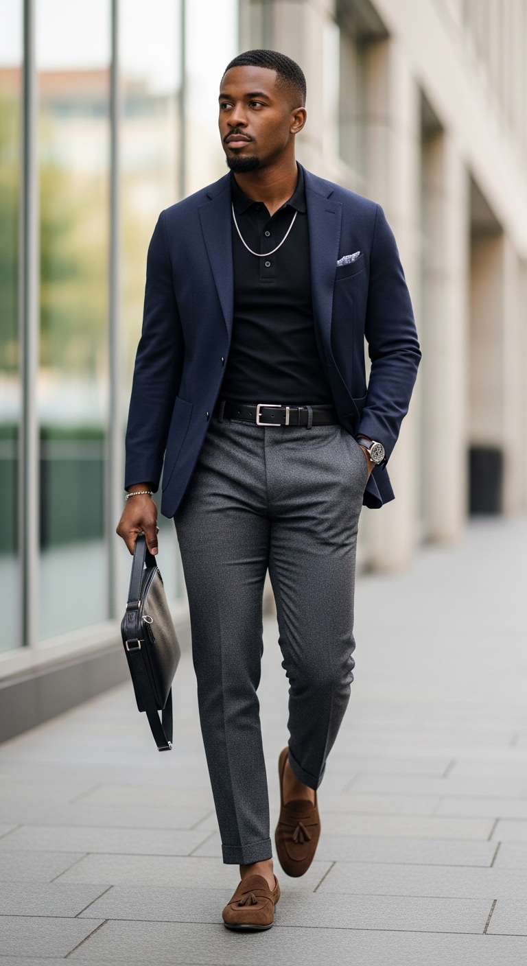 Layered Polo Outfit Look