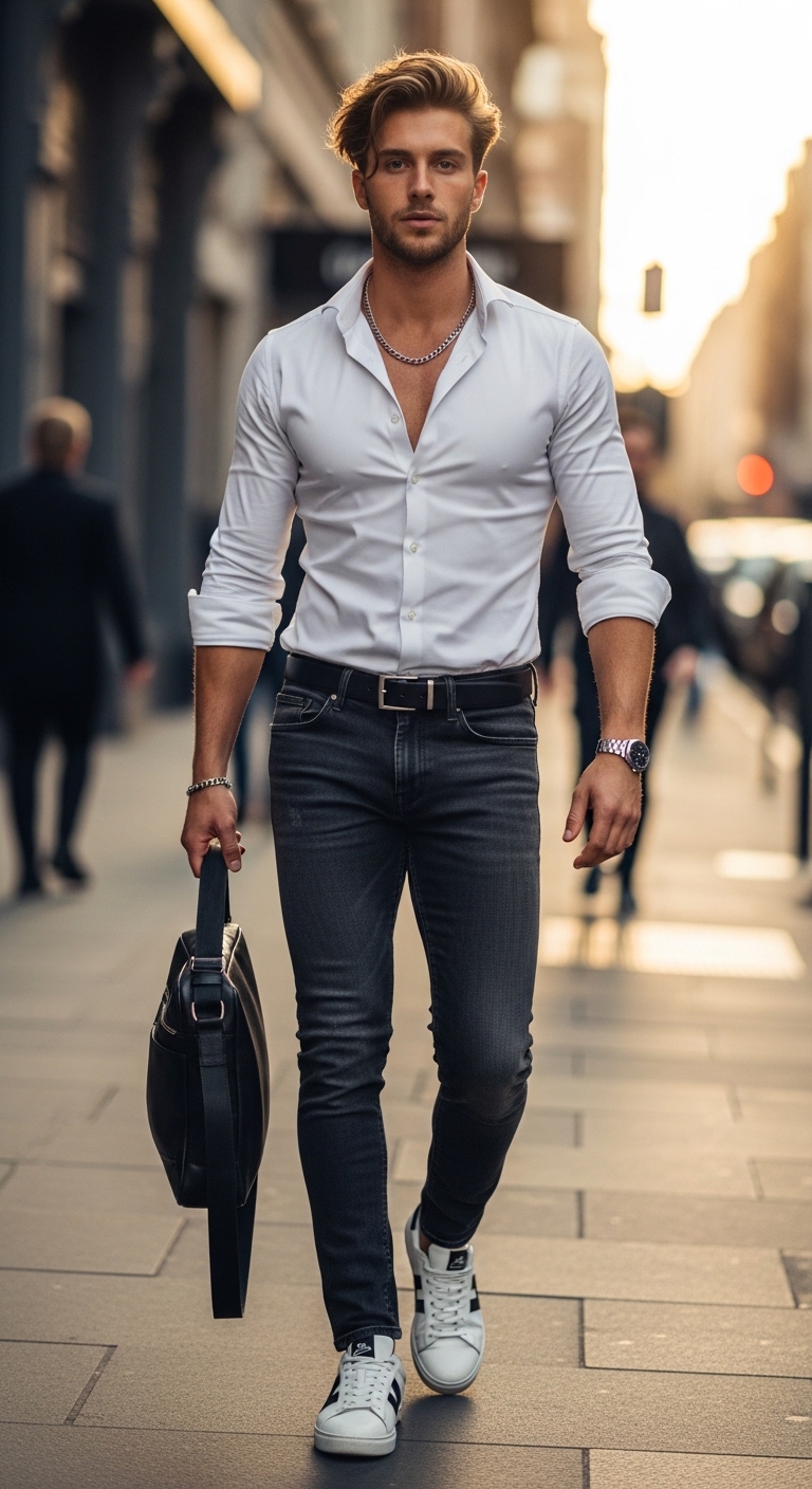 11 Shirt Outfit Men That Are Trending Now Classic White Shirt Outfit Men
