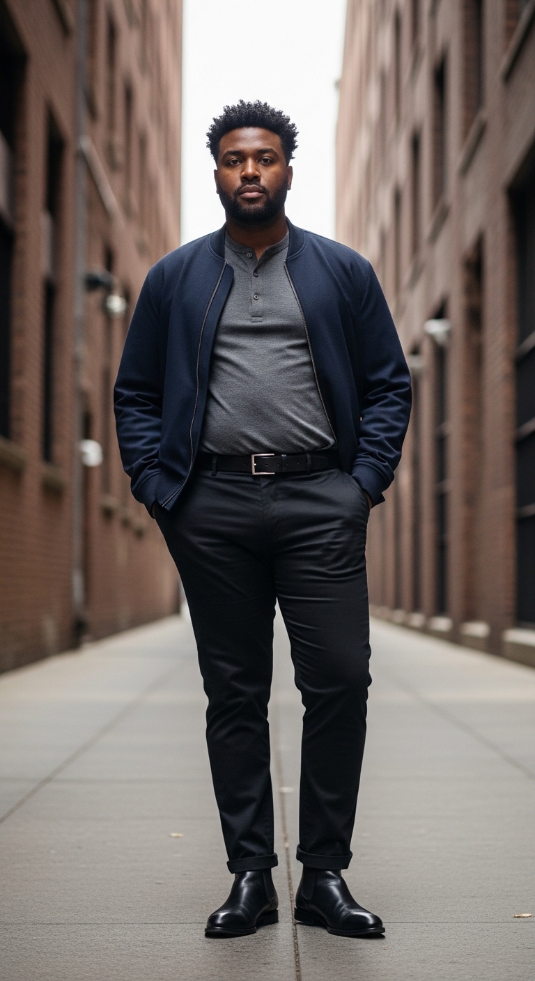 Black Slim Fit Smart Casual