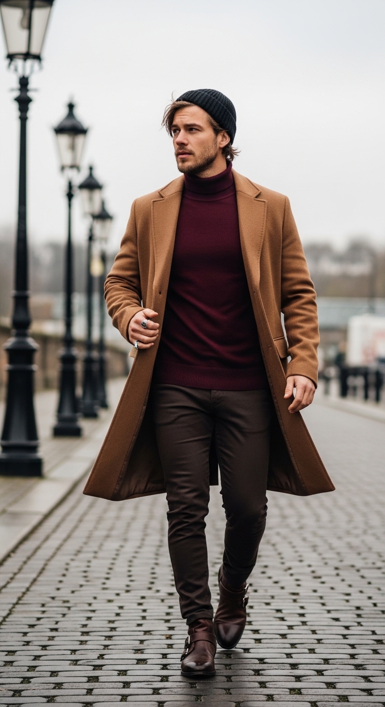 11 Turtle Neck Outfit For Men Only That Look Stunning Layered Winter Street Style