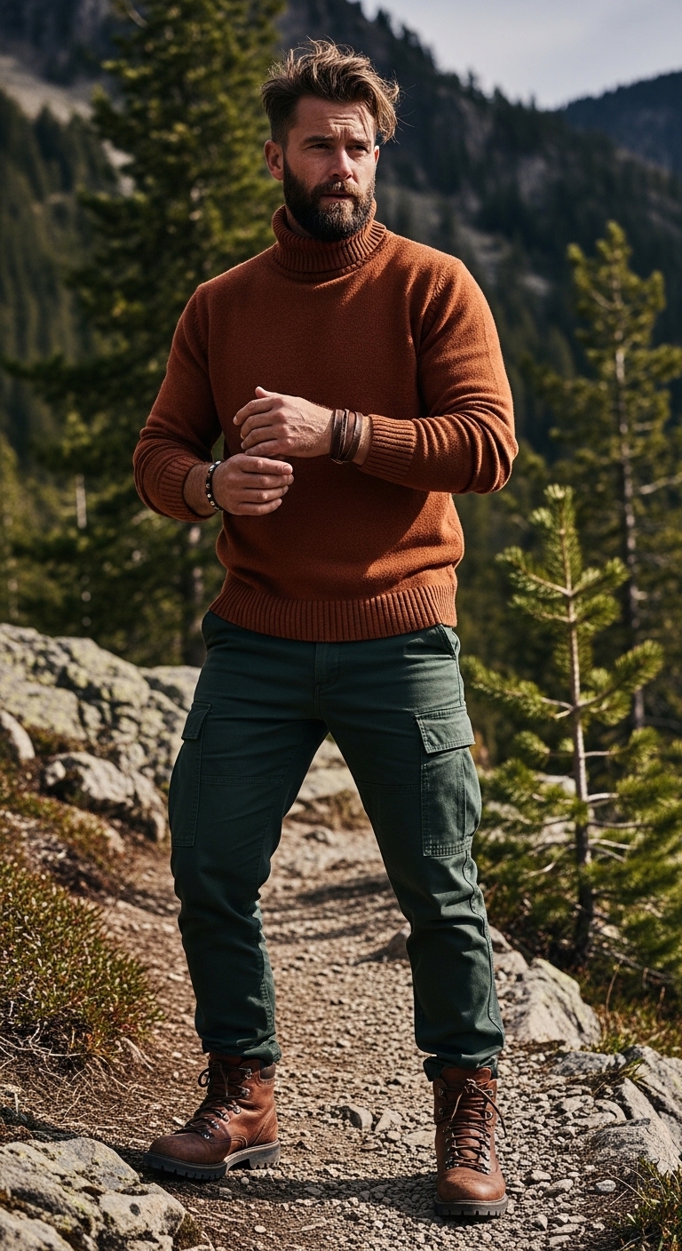 11 Turtle Neck Outfit For Men Only That Look Stunning Rugged Outdoor Adventure