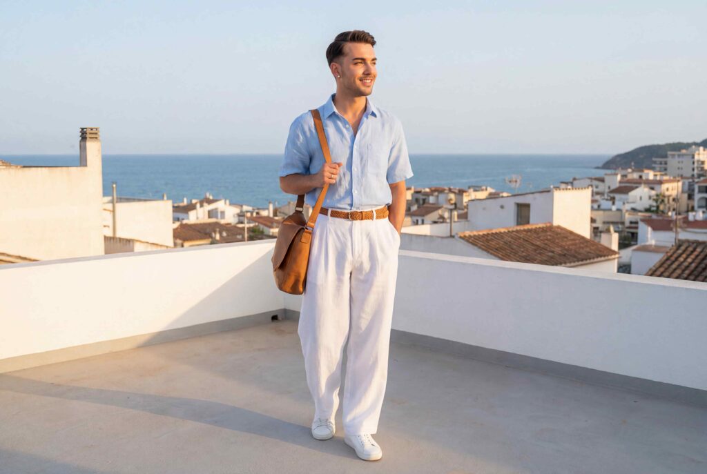 White Pants Outfit Men Featured 1024x687