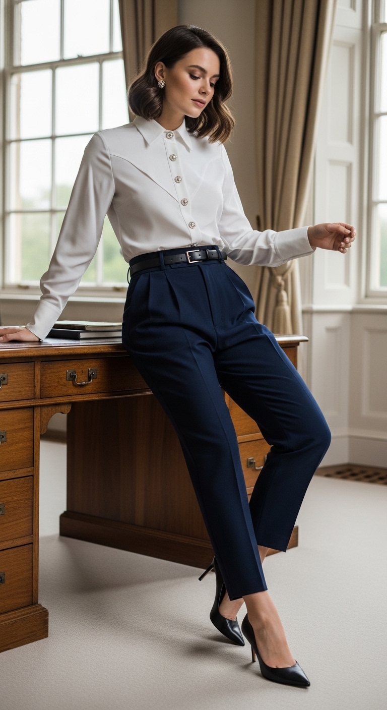 White Shirt Outfit Women You Need To Try Classic White Shirt Work Look