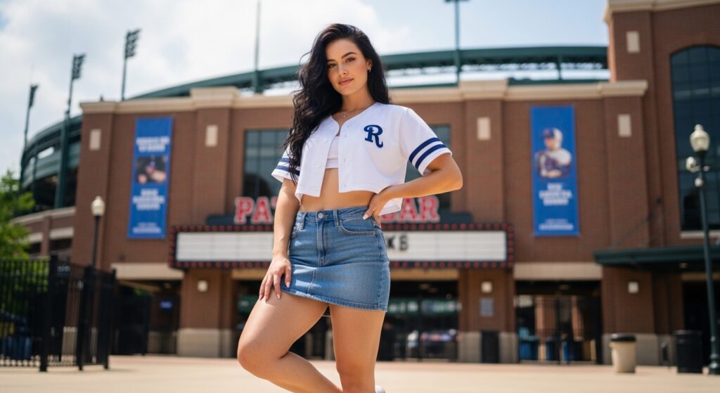 baseball game outfit for women featured