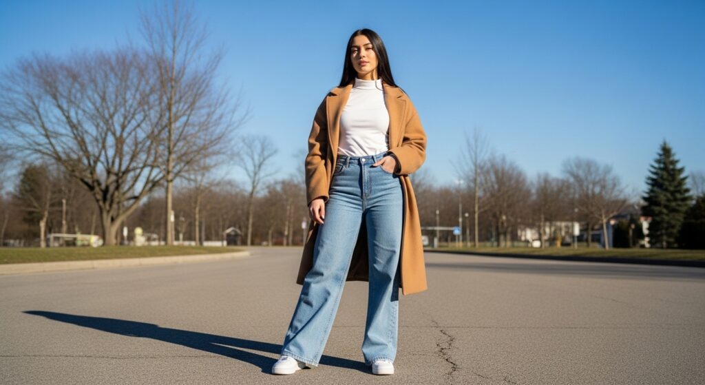 cold spring outfit for women featured