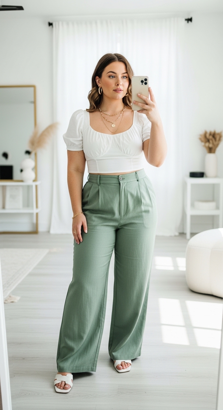 Denim Midi Skirt Casual