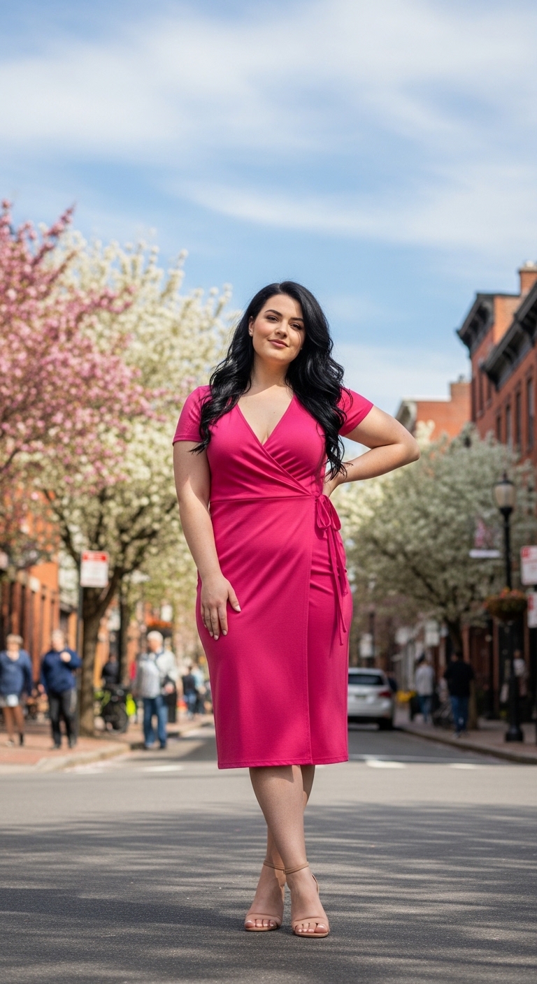 Floral Wrap Dress Brunch